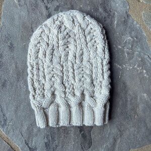 Free People Cable Knitted Chunky Beanie